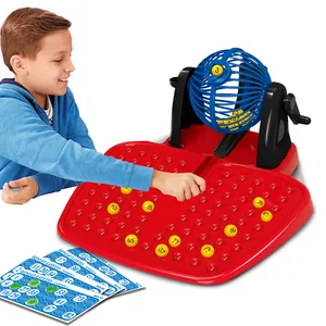 玩具儿童教育派对游戏塑料宾果机90号码48卡宾果彩票游戏套装