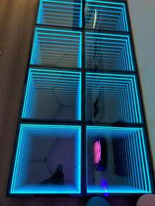 Miroir DJ RVB magnétique sans fil 3D LED Piste de danse pour bar Disco Veilleuse pour <span class=keywords><strong>pub</strong></span>, scène ou événements d'entreprise - Product Image 3