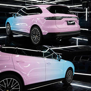 <span class=keywords><strong>Film</strong></span> de protection de voiture personnalisé en PVC sans bulles d'air, couleur noire changeante pour l'ensemble de la carrosserie, amovible, auto-adhésif - Product Image 5