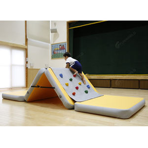 Kid Air Track Race Track Gym <span class=keywords><strong>Mat</strong></span> Equipo de Parque de Atracciones Pared de escalada inflable para juegos deportivos Pared de escalada para niños - Product Image 5
