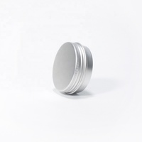 Pot cosmétique exquis en aluminium de 30g 30ml avec couvercle à vis en étain pour baume à lèvres, rouge à lèvres, crème pour le visage, fard à joues, huile essentielle (couleur personnalisée)
