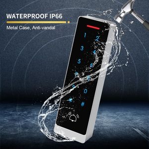 Lector RFID Wiegand a prueba de agua Tuyasmart 125KHz + 13,56 MHz Control DE ACCESO Cerradura Sistema de puerta de entrada Lectores de tarjetas de acceso de metal