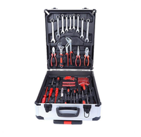 Ensemble d'outils de réparation automobile CR-V de 187 pièces, coffret rigide à roulettes, kit de clés à douilles pour mécanicien avec poignée de chariot pour garage et atelier