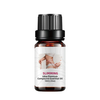 Huile Essentielle Amincissante et Modelante pour le Corps au Jasmin, Feuille de Ver et Gingembre pour Massage Corporel Complet et Adoucissement de la Peau 10ml