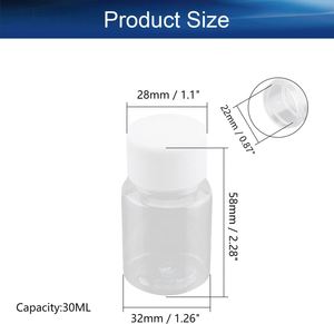 Pilules d'amélioration des hanches et des fesses certifiées ISO, 30 ml et 40 ml, flacons en plastique PET avec bouchon à vis, logo personnalisé imprimé à l'écran - Product Image 2