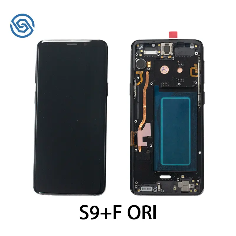 mobile parts cellphone touch screen original for samsung mobile phone lcd display with frame for Samsung S9 screen replacements