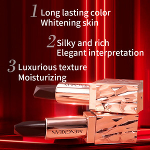 Halal <strong>Lipstick</strong> Matte <strong>Lipstick</strong> Cosmetics Wholesale Glossy Long Lasting Waterproof OEM/ODM Customize Private Label 3 In 1 Cream - Product Image 4