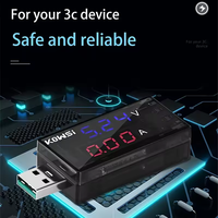 KWS-11VA USB Tester DC 4-30V Voltmeter Digital 6.5A Pengukur Tegangan Arus Ammeter Detektor Daya Ponsel Penguji Kapasitas Baterai