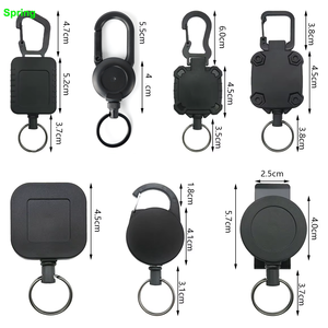 Lanière <span class=keywords><strong>de</strong></span> porte-clés rétractable Clip <span class=keywords><strong>de</strong></span> ceinture robuste Sangles <span class=keywords><strong>de</strong></span> porte-clés antivol Porte-clés suspendu Porte-clés télescopique <span class=keywords><strong>Mousqueton</strong></span> - Product Image 1