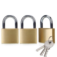 Kete Serrures solides à clé identique Cadenas en laiton de sécurité robuste avec clés