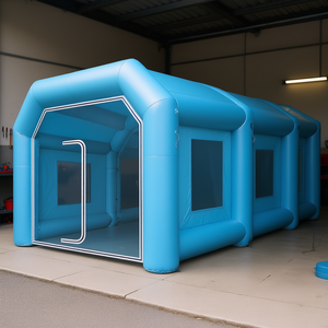 Cabine de peinture gonflable 33x16.4x11.5 pieds avec 2 souffleurs pour tente de peinture automobile modèle D0100H53E16 - Product Image 2