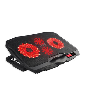 Support de refroidissement pour ordinateur portable 13 14 15,6 pouces avec ventilateur réglable et lumière LED bleue pour ordinateur portable - Product Image 3