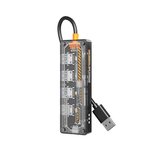 Nhà Máy Giá trong suốt 4 cổng phụ kiện máy tính thiết kế mới USB por Hub trong suốt tương thích USB Hub 4 trong 1 loại C HUB - Product Image 4