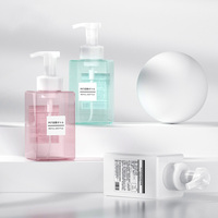 Bouteilles carrées élégantes en plastique marron pour nettoyant visage, savon liquide, cosmétiques, shampoing capillaire, avec pompe à mousse
