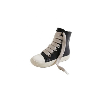 Stivaletti Invernali da <span class=keywords><strong>Donna</strong></span> in Ecopelle con Cerniera, <span class=keywords><strong>Sneakers</strong></span> Basse Casual, Stivali Leggeri Stile Hip Hop Streetwear - Product Image 4