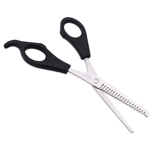 Ciseaux de coiffure, ciseaux à effiler, manche rose, en acier inoxydable, pour la coupe de cheveux et la coupe des franges, usage domestique et beauté - Product Image 2