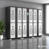Casier de rangement métallique durable avec serrure à code à fermeture automatique pour chambres d'hôtel