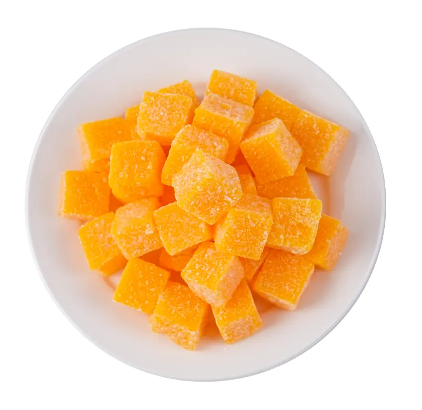 Benutzer definierte Handelsmarke Mango Gummibärchen Hersteller Bulk Mango Geschmack Jelly Candy für den Großhandel