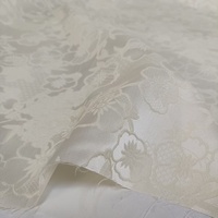 JSH325 2026 Nouvelle Arrivée Tissu Brocart Jacquard Blanc Motifs Floraux Magnifiques Multicolores pour Vêtements Féminins