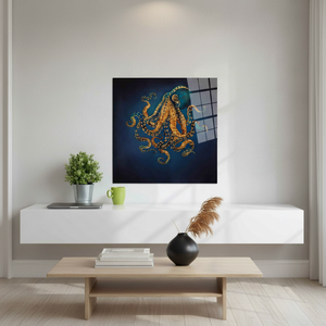 Printed Octopus <b>Canvas</b> <b>Wall</b> Art: Elegant, Unique, and Personalized Decor,TEMPERED GLASS ART - Product Image 3