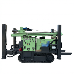 Plataforma de Perforación de Pozos de Agua con Orugas de Acero de 260 m, con Cabrestante, Perforadora DTH Diésel para Minería, para Perforaciones de 140-325 mm - Product Image 1