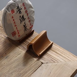 Bamboo Pu Erh Tea Cake Stand <b>Small</b> Easel Display Rack For Tea Ceremony Art Collectible - Product Image 2