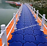 Bloques de Plástico HDPE Modulares para Muelles Flotantes, para Embarcaciones, Motos Acuáticas, Yates, Plataformas, Puentes