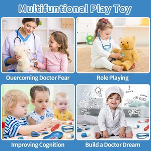 Juguete Médico de Plástico PP Azul de 42 Piezas, Estación Médica de Juego para Niños de 2 a 13 Años - Product Image 4