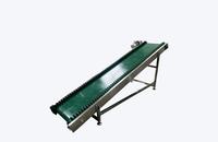 Système de convoyeur à bande automatique, conception modulaire, bande plate en PVC pour atelier de fabrication