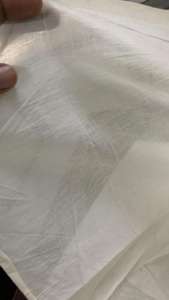 Tissu voile gris clair de qualité supérieure 92x80 léger, largeur 46 | Tissu en coton gris non traité pour vêtements - Product Image 3