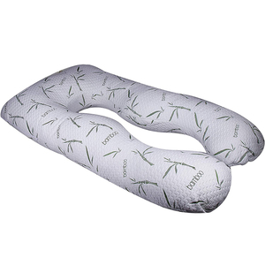 Oreiller <span class=keywords><strong>de</strong></span> <span class=keywords><strong>grossesse</strong></span> en bambou 100% biologique en forme <span class=keywords><strong>de</strong></span> U, en Fiber <span class=keywords><strong>de</strong></span> bambou, rafraîchissant, populaire, été - Product Image 1