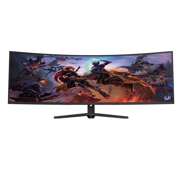 Factory Stock Gaming Monitor 49 Inch Curved Computer Monitor 3840*1080 144hz 1ms with PBP HDR Game Functions