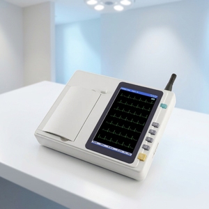 Instrumento hospitalario ECG601 portátil 12 canales 3 6 12 Plomo electrocardiograma máquina Ecg para <span class=keywords><strong>veterinario</strong></span> - Product Image 1