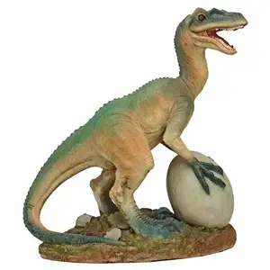 Горячая Распродажа, современная статуя животного ручной работы, статуя для украшения дома, рэптор, динозавр с яйцом