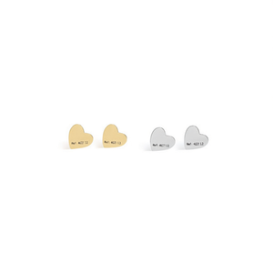 Orecchini a forma di cuore Angelina in acciaio inossidabile oro argento 6 mm per donna, gioielli alla moda, regalo Ref46217 - Product Image 1