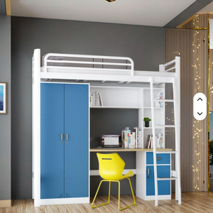 <span class=keywords><strong>Lit</strong></span> <span class=keywords><strong>superposé</strong></span> en acier pour adultes, dortoir universitaire, appartement étudiant, <span class=keywords><strong>lit</strong></span> mezzanine en acier, armoire, <span class=keywords><strong>bureau</strong></span> et casier <span class=keywords><strong>pas</strong></span> <span class=keywords><strong>cher</strong></span> - Product Image 4