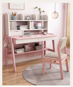 Sillas de escritorio estrechas de madera maciza para ordenador, escritorio sencillo para oficina en casa, dormitorio pequeño, mesa larga, sillas de comedor incluidas - Product Image 4