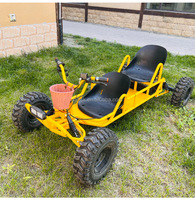 Kart électrique familial à deux places Longwise 500/800W, essence en option, buggy tout-terrain, vitesse maximale de 50 km/h, frein à disque hydraulique