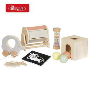 Kit di gioco sensoriale in legno Montessori <span class=keywords><strong>6</strong></span>-in-1 <span class=keywords><strong>giocattoli</strong></span> educativi per bambini 0-12 <span class=keywords><strong>mesi</strong></span> W12F277 - Product Image 2