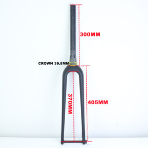 碳砾石自行车叉55毫米前叉砾石硬叉1-1/8英寸直/锥形管盘式制动器通轴12x100mm毫米 - Product Image 5