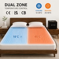 Matelas chauffant et rafraîchissant AuraCore Premium à double zone, régulation intelligente de la température, coussin de lit OEM