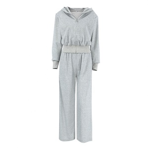 Conjunto de Dos Piezas Casual de Moda para <span class=keywords><strong>Mujer</strong></span>, Sudadera con Capucha <span class=keywords><strong>Gris</strong></span> Estilo Europeo y Americano, Primavera-Verano 2026 - Product Image 5