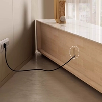 Nouvel ensemble table basse et meuble TV de style crème français, de luxe léger, sur pieds, collection 2026