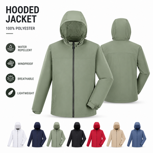 Giacca Tattica da Uomo Traspirante in Poliestere a Rete con Colletto alla Coreana per Ufficio, Doppio Strato in Rete, Logo Personalizzabile - Product Image 1