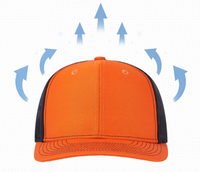 Gorra Trucker Richardson 112 Vintage de 6 Paneles Personalizada al por Mayor, Regalo Corporativo, Logotipo de Marca Impreso por Transferencia Térmica, Gorra de Malla de Poliéster/Algodón
