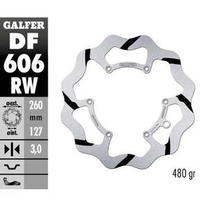 Disque de frein avant Galfer Race pour Ktm SX 300 23-25 Acier et matière plastique neufs - Product Image 1