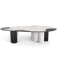 Meubles de salon modernes et luxueux sur mesure, tables à manger contemporaines en marbre nordique pour hôtel, restaurant