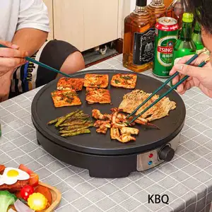 Elektrik Tortilla Pancake Pan otomatik krep Pizza fırını mutfak gözleme makinesi makine ev için