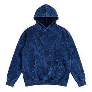Sweat-shirt à capuche personnalisé pour homme, coupe classique, en coton tricoté, pull décontracté avec poche avant - Product Image 2