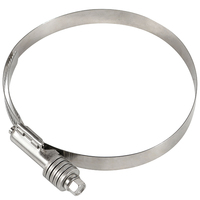 Collier de serrage à vis sans fin robuste en acier inoxydable 304, résistant à la rouille, de type américain